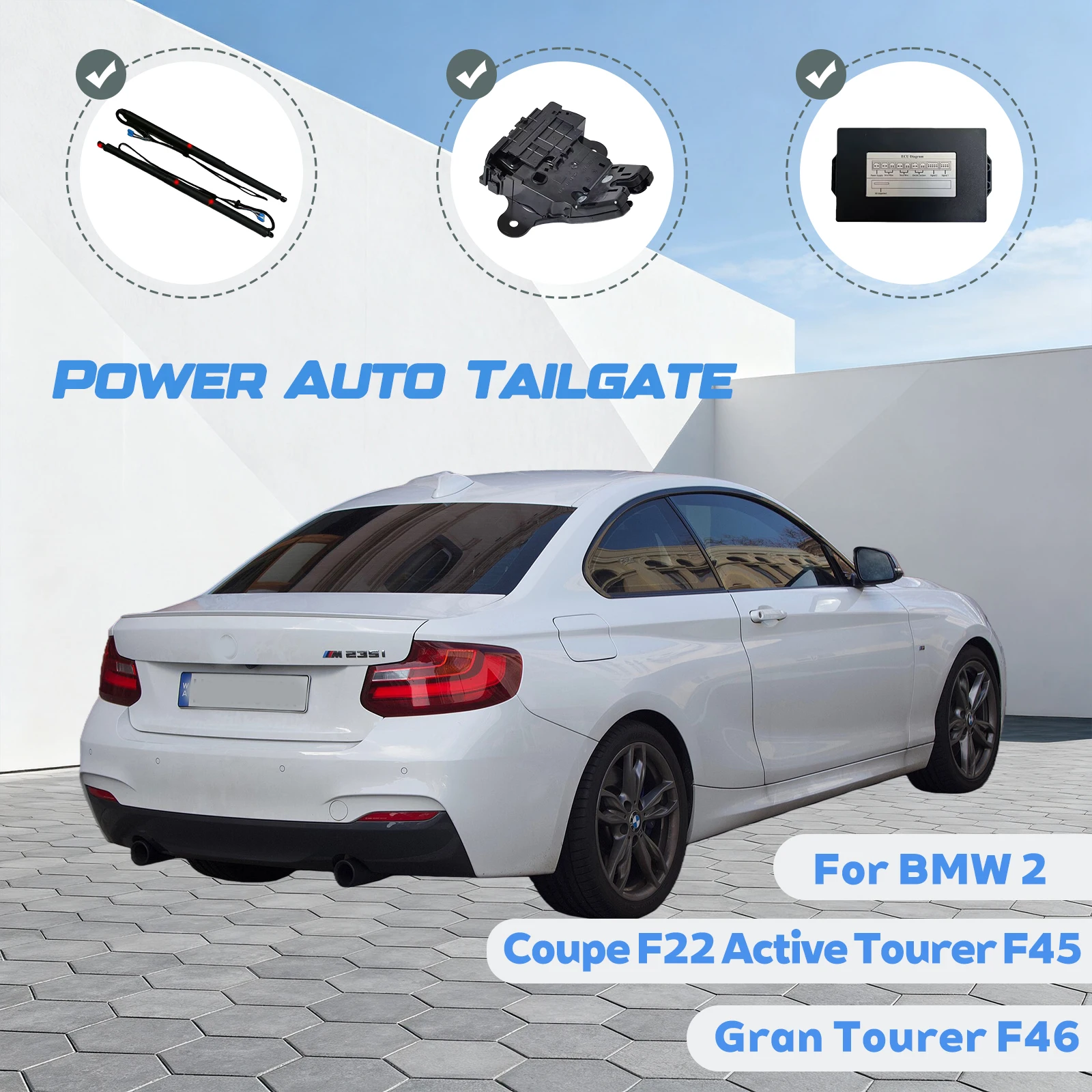 For BMW 2 Coupe F22/Gran Tourer F46/Active Tourer F45 Car Automatic Lifting kit Opening Trunk Intelligent Electric Lift Tailgate