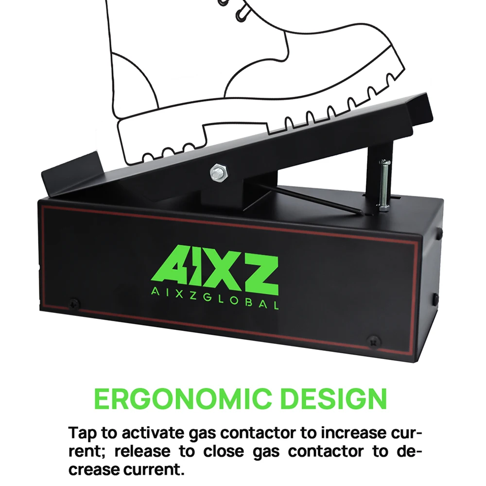 Pedal de soldagem AIXZ TIG, Amp Control Pedal para AIT200P AIT250P, AC DC Welder Machines, Five-core Plug, 3m Control Cable