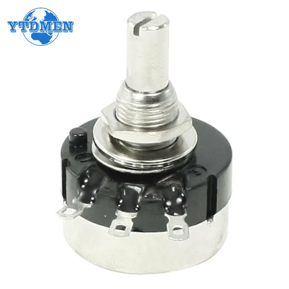 1set RV24YN20S Potentiometer 5K 500K B502 B504 5K 10K + MF-A03 Knob 6mm with Scale Plate Potentiometers Knob Kit