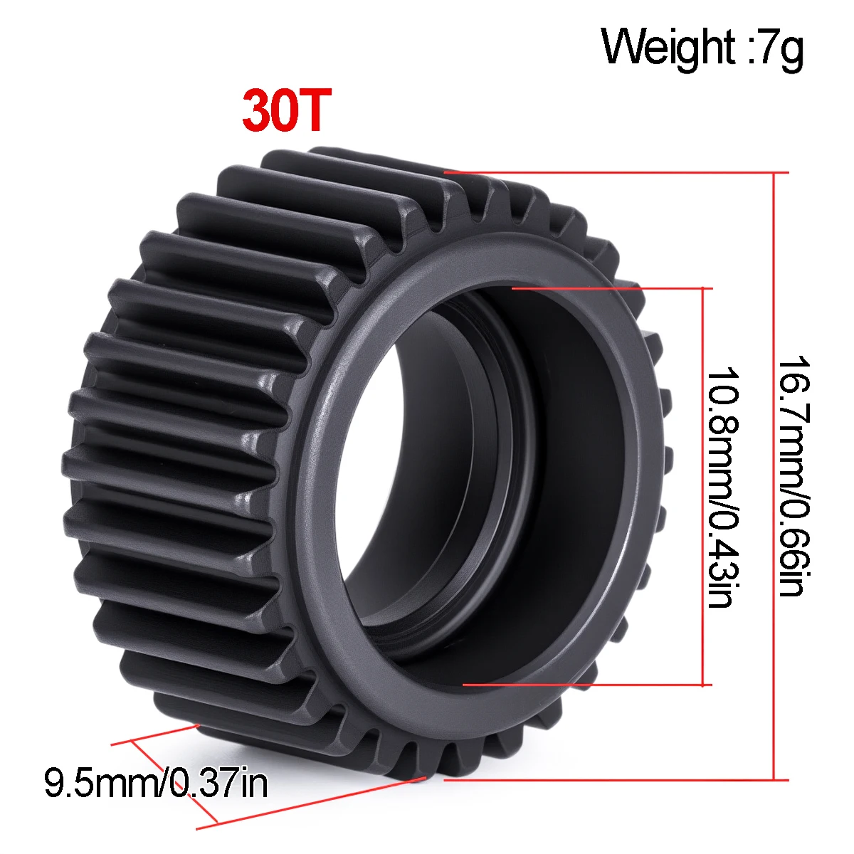 Metal 30T Gearbox Gear for 1/10 RC Monster Truck Slash 2WD Bandit Rad 2 Rustler Stampede EP Nitro Street SRT Parts
