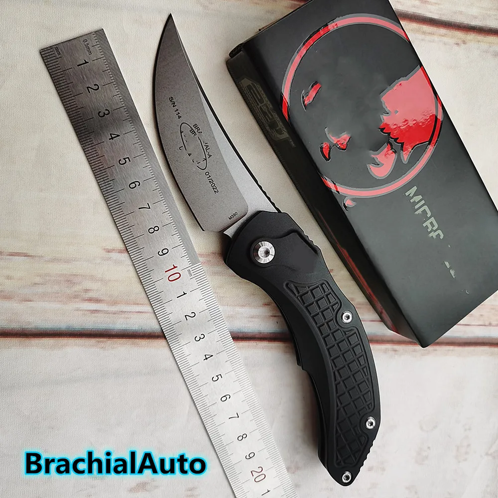 

JUFULE New MT 2022 Brachial Aluminium Handle Mark M390 Blade Folding Pocket EDC Tool Kitchen Camping Hunt Utility Outdoor Knife