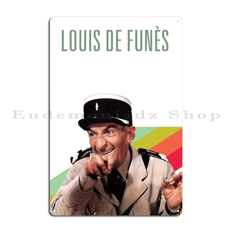 Louis De Funes Grimace Metal Sign Wall Decor Pub Wall Decor Cinema Customized Tin Sign Poster