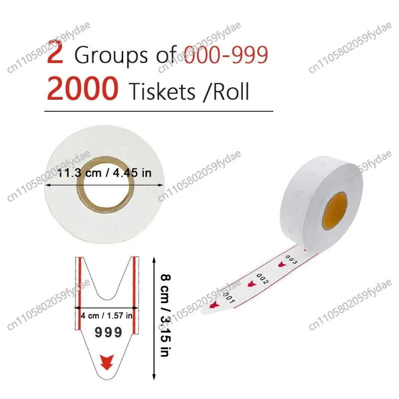 Parking Lot Queue Ticket Plastic Ticket Dispenser