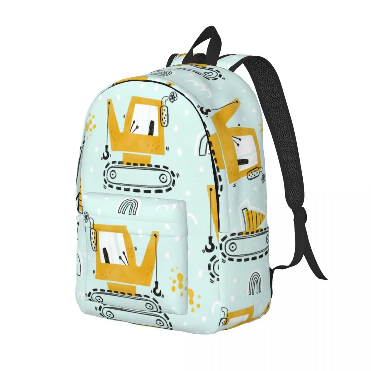 Student Bag Funny Construction Transport Backpack Parent-child Lightweight Backpack Couple Laptop Bag