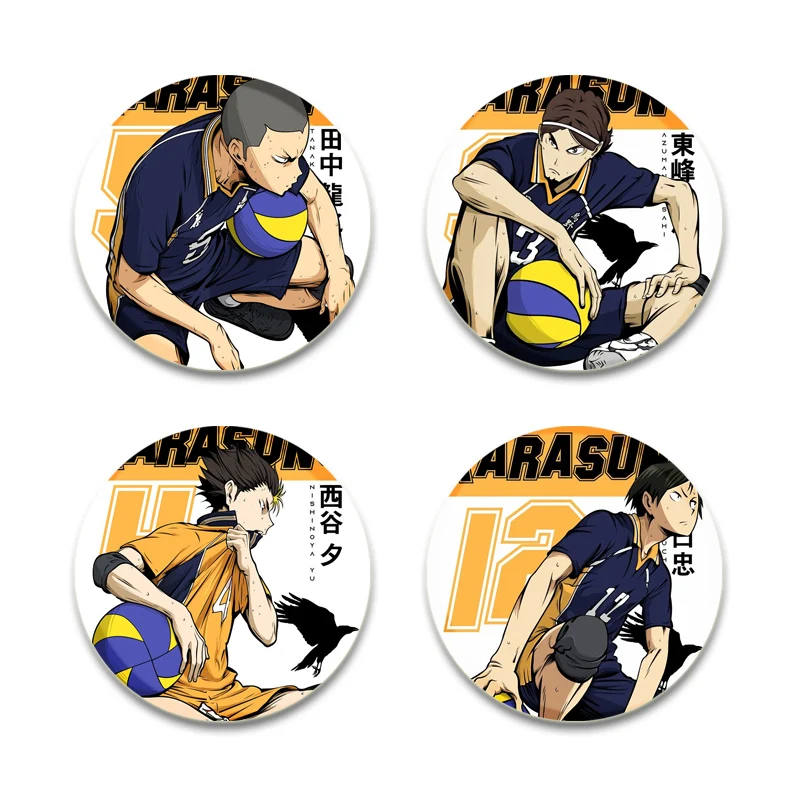 Quente anime haikyuu! Anime Cartoon Character Button Pins para Fãs, Kenma Kozume Broches, Badge Bag Decor, Amigos Gift Accessories, Coletar, Amigos