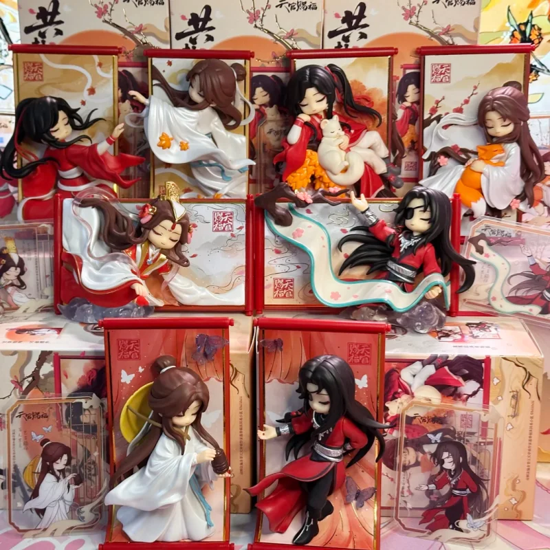 

In Stock Genuine Heaven Officials Blessing Tgcf Scroll Series Blind Box Magnetic Sticker Xie Lian Hua Cheng Doll Model Toy Gift