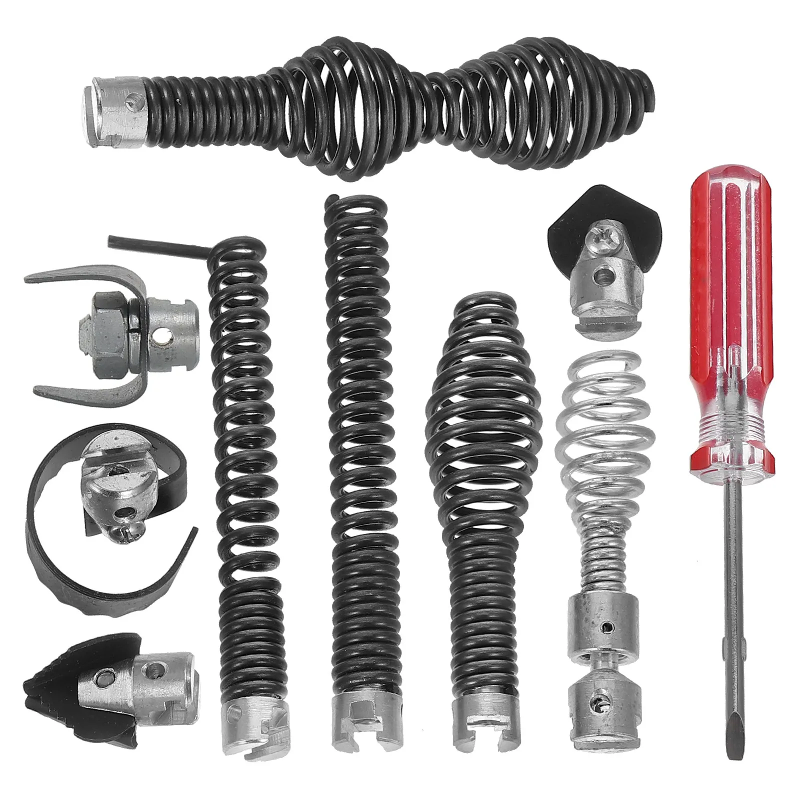1Set Drain Cleaning Tool Sewer Cleaner Cutter Heads 0.63 Inch Side Cutter Blade Pipe Cleaning Machine Attachments for Hair