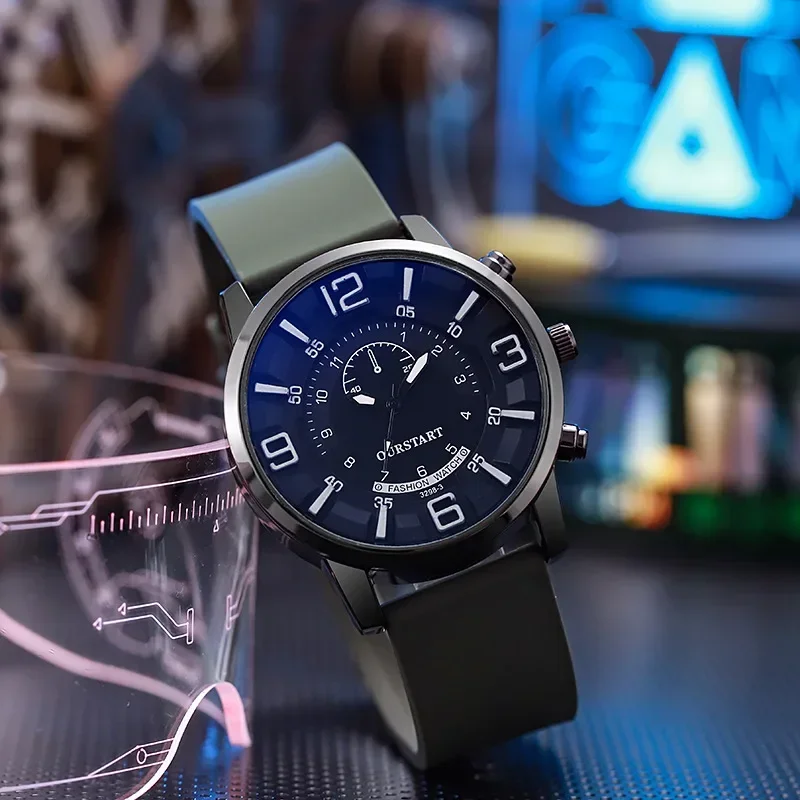 Siliconen Horloges Voor Mannen Vrouwen Grote Wijzerplaat Quartz Polshorloges Nieuwe Modieuze Eenvoudige Casual Horloge Klok Geschenken Voor Elke Dag