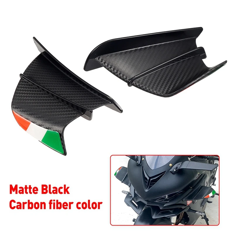 For Ducati Panigale Supersport Winglets Air Deflector Spoiler Aerodynamic Wing Spoiler for Ducati Monster 821 Dark Matte