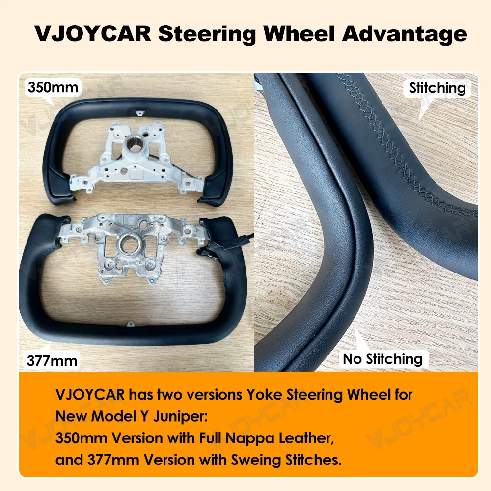 Modell YL Yoke-Lenkrad für Neues Model Y Juniper Beheizbares Yoke-Lenkrad für Tesla Personalisiertes Renn-Lederlenkrad Maßgefertigter Zubehörteil – Detail 4