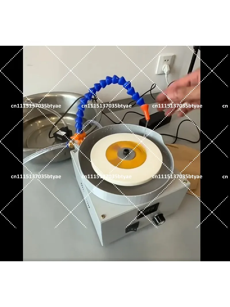 150mm Electric Plane Grinder-Speed Adjustable Wet/Dry Polishing Machine 0-2000RPM White Alumina Wheel&Diamond Sanding Discs