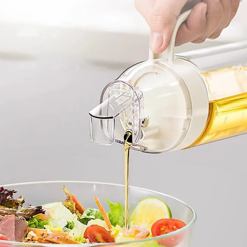 Contenedor de aceite desmontable para cocina, dispensador de aceite a prueba de polvo, olla portátil para el hogar, contenedor de aceite que ahorra trabajo para el hogar