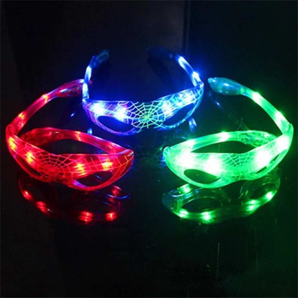 Popular Anime Glasses Great for Kids Parties Spider Man Glasses Light Up Sunglasses for Parties Halloween Glasses Eye-catching