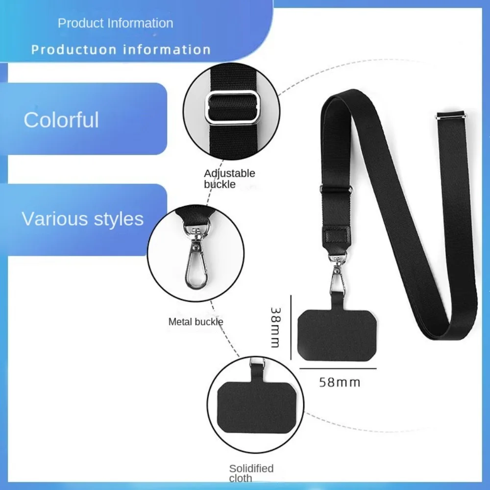 مكافحة خسر الهاتف الحبل العالمي النايلون متعددة الوظائف Crossbody شريط حول ياقة الملابس أحزمة الهاتف العالمي قابل للتعديل أحزمة الهاتف المحمول