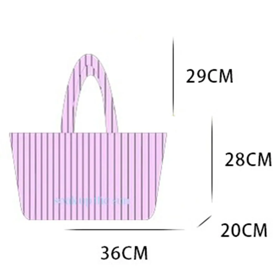 Borsa a tracolla da donna a righe Borsa a tracolla versatile ed elegante da donna Semplice con manici Borse da viaggio di grande capacità