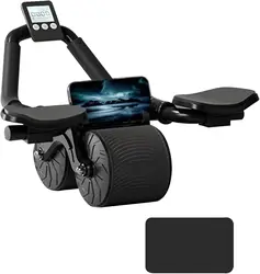 Supporto per gomito rimbalzo automatico ruota addominale Core Muscle Ab Trainer con Display da banco ruota per esercizi di Fitness