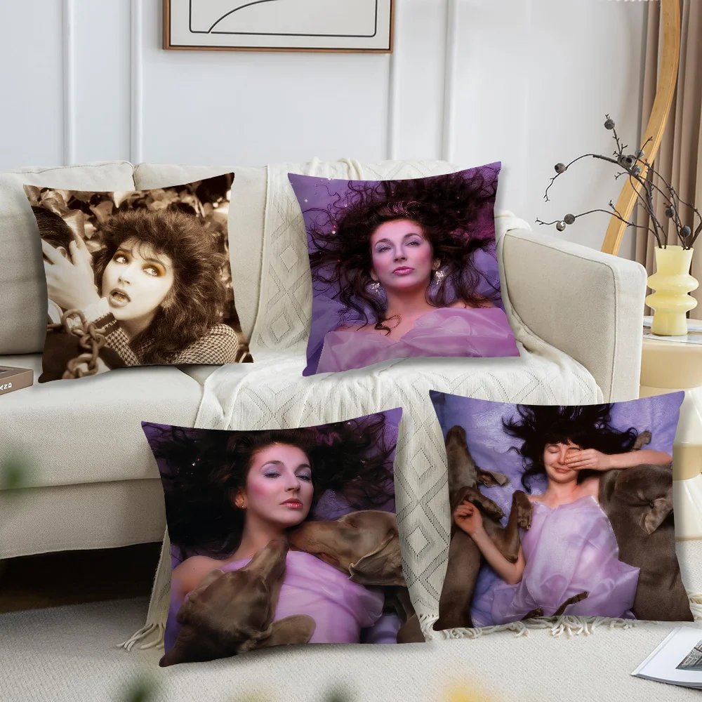 Singer K-Kate-Bush Hounds of Love Sofa Living Room Bedroom Headboard Backrest Cushion Square Cushion Nap Time Pillow Case