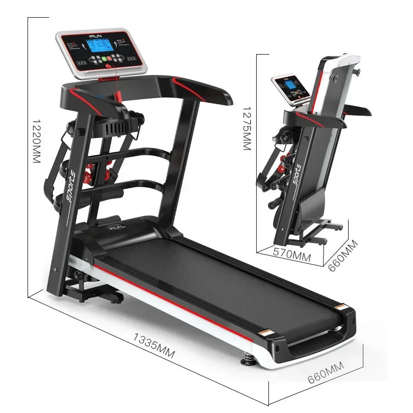 

semi commercial home use folding mini life fitness gym machine foldable electric compact motorized treadmill for walking running