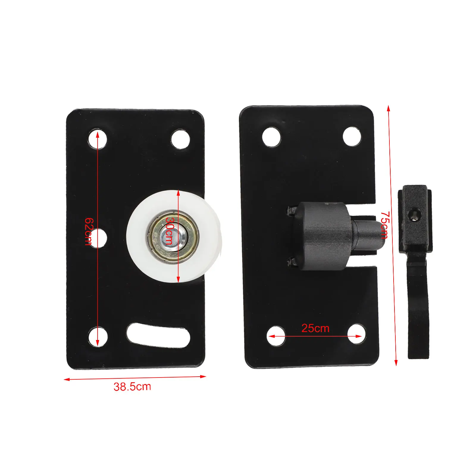 Sliding Door Wheels Rollers Pulleys Runners for Wardrobe and For Cupboard Doors Reliable Sliding Door Hardware Replacement Set