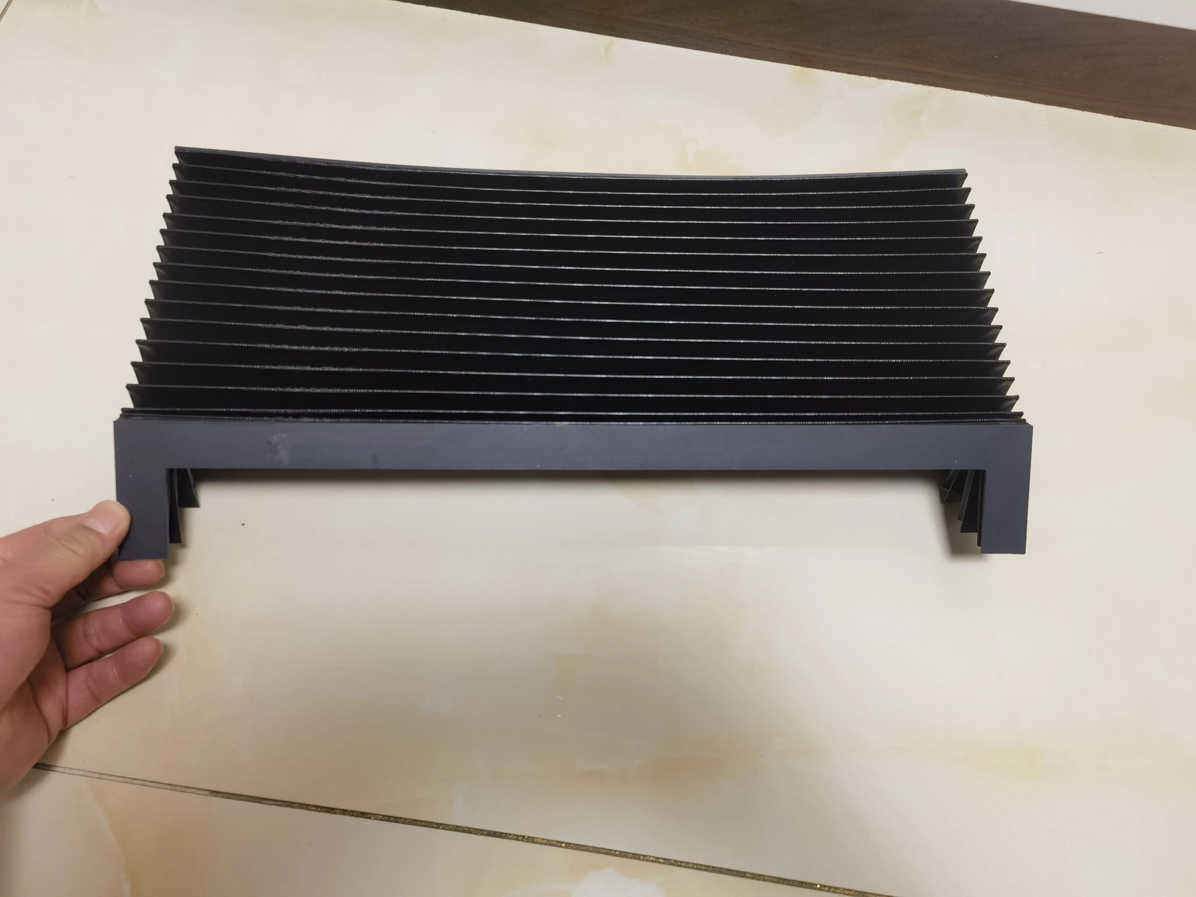 BFS1Milling Machine Accordion Bellows Cover,406mm x 60mm x Lmax 500mm