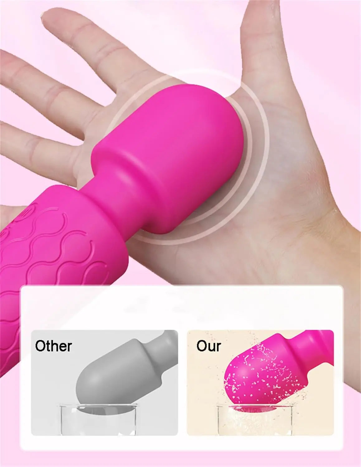 Vibrator Wand, SANJIANKE Adult Sex Toy, G Spot Dildo, Clit Vibrator, Sex Vibrators,Clitoris Stimulation,with 8 Speeds