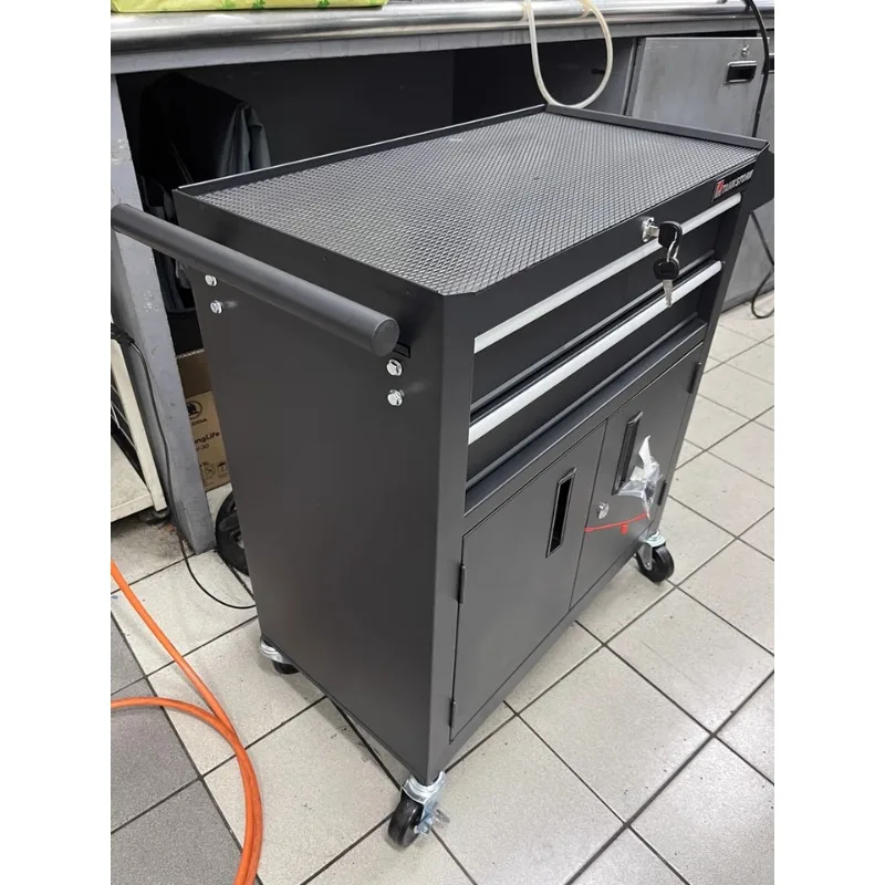 خزانة فولاذية قابلة للقفل، أداة صناعية شديدة التحمل، عربة لف على الصدر لورشة تصليح السيارات وتخزين المرآب #5