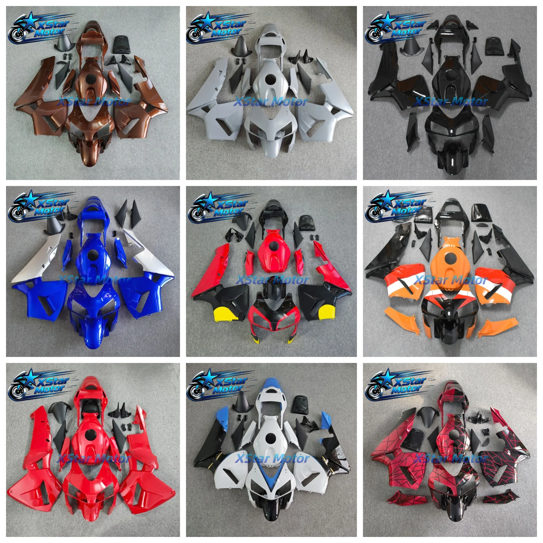 For HONDA CBR600RR CBR 600RR CBR 600 RR F5 2003 - 2004 Motorcycle Fairing Kit ABS Injection Molding Red Black Bodywork Set 6