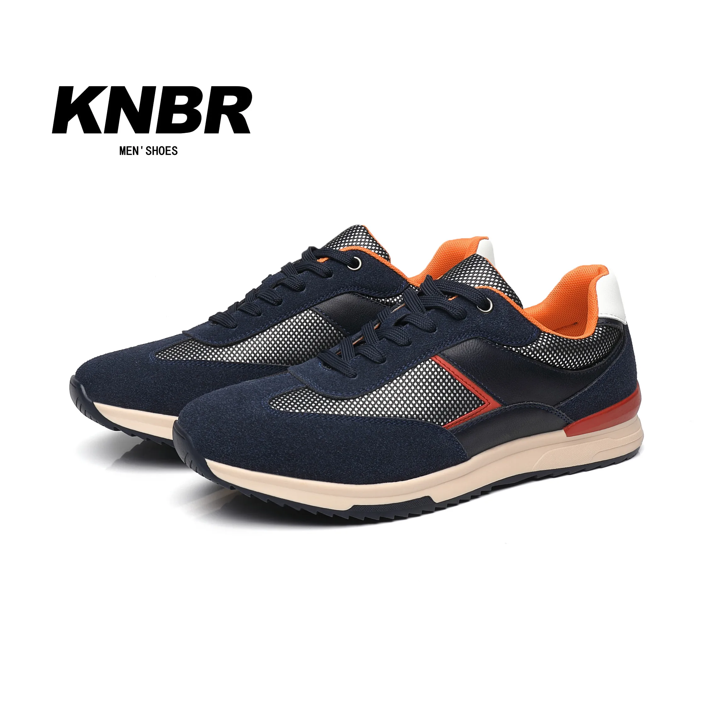 KNBR Sneakers Casual 2024 scarpe da ginnastica da uomo scarpe comode in pelle per camminare escursionismo Jogging Sport uomo scarpe da ginnastica