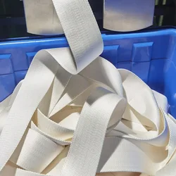 10m Strap Ultra high molecular weight polyethylene UHMWPE webbing anti cutting wear-resistant tape Ribbon white black ( 8mm*1mm)