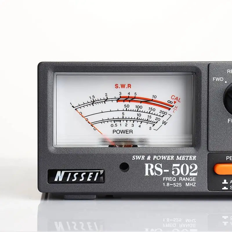 Nissei RS-502 1.8-525MHz short wave UV resident wave watch power meter SWR table RS502