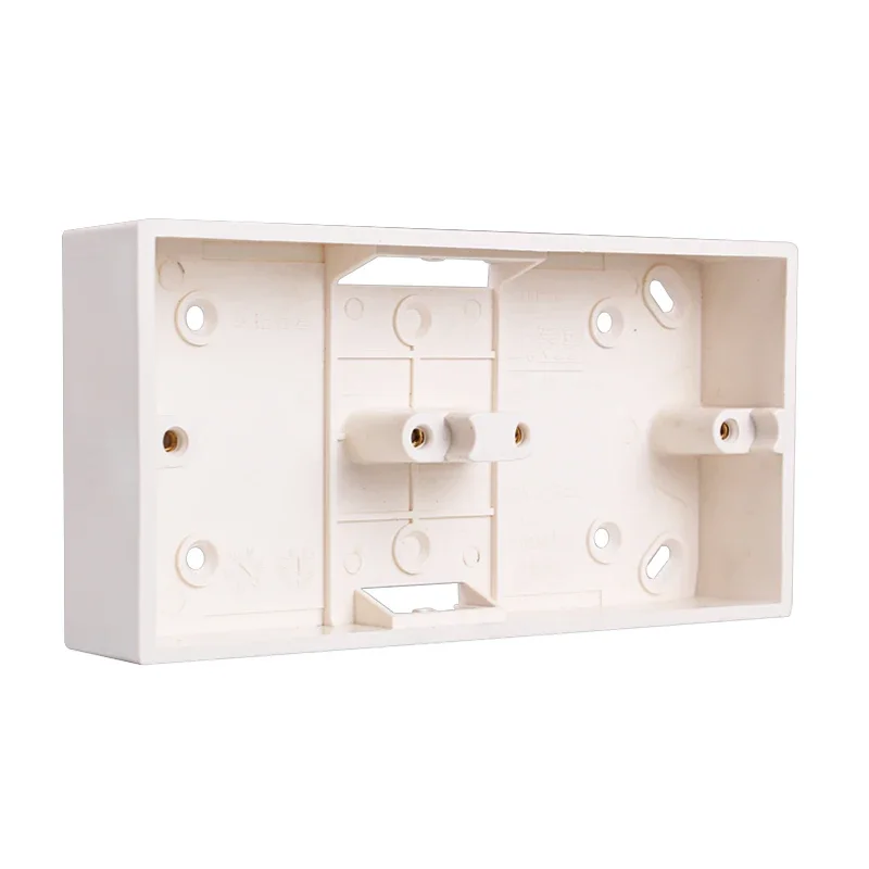 Wall Surface Mounted Bottom Box Double 86 Type Socket Switch Bottom Junction Base PVC Wall Mount Switch Box