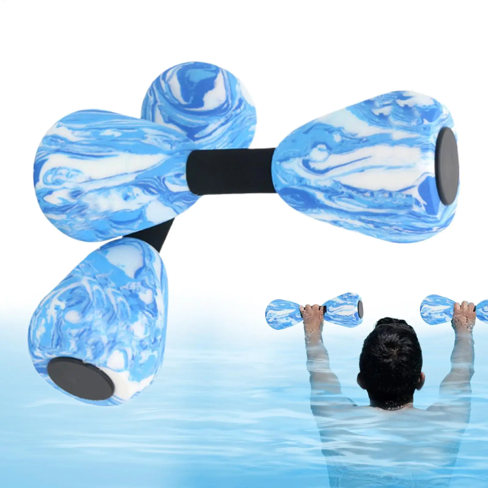 Pool Dumbbell Swim Training Aquatics Dumbbell Floating Swim Gym Dumbbell Toy Water Weight Aerobics Fitness Swimming Training