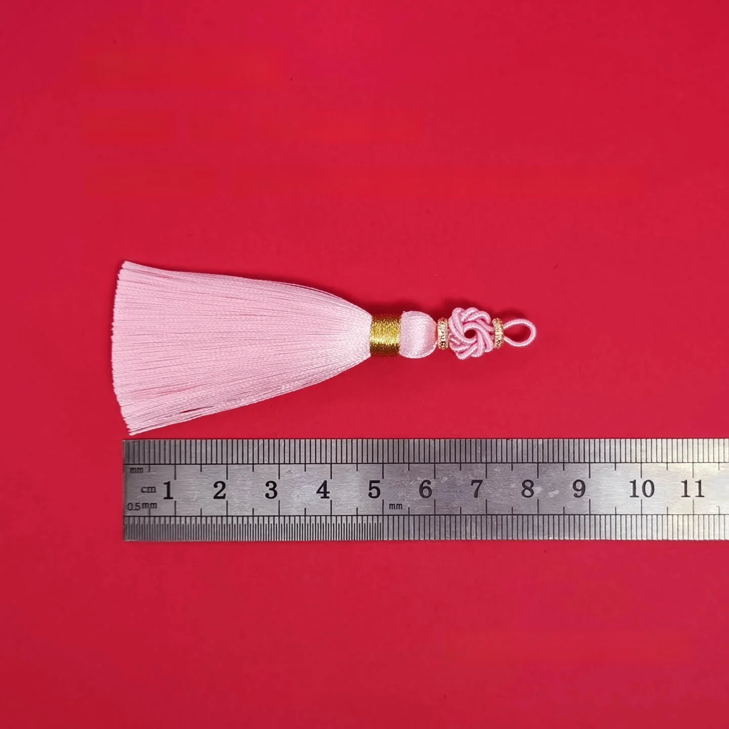 

Handmade 8cm Ancient Style Mandala Tassel Pendant for Collar Decoration Hair Accessory Chinese Cultural Fashion Item