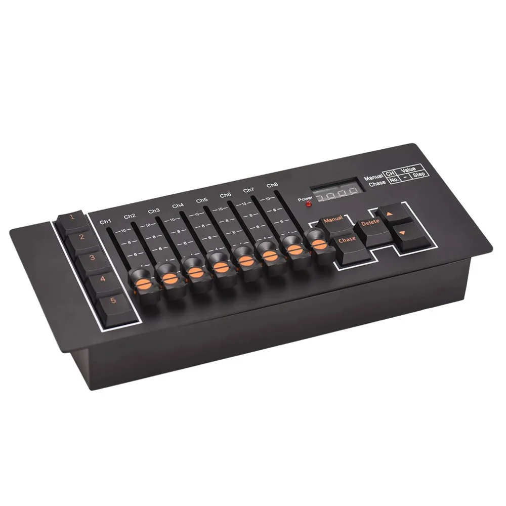 

Контроллер DMX 512 на 40 каналов для сценического и DJ-освещения с функцией сохранения настроек при отключении питания, перезаряжаемый через Type-C, для DJ-освещения и световых приборов для вечеринок