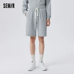 Semir Casual Shorts Men Knitted Trousers Soft And Comfortable Skin-Friendly Home Clothes Loose Pajamas