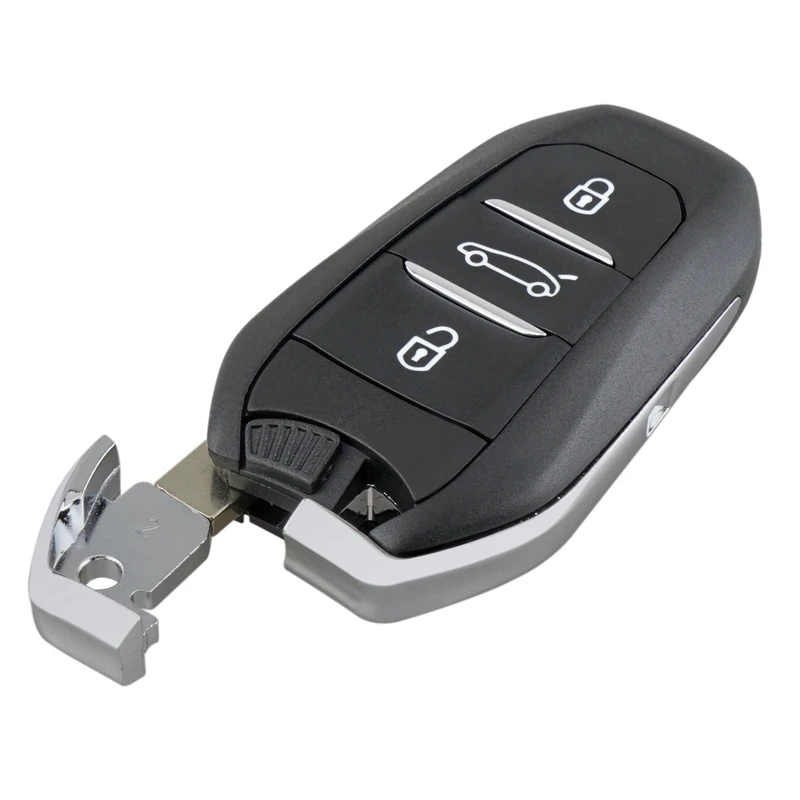 Car Smart Remote Key 3 Button 433Mhz 4A CHIP Fit For Peugeot 208 308 3008 508 5008 Traveller Expert