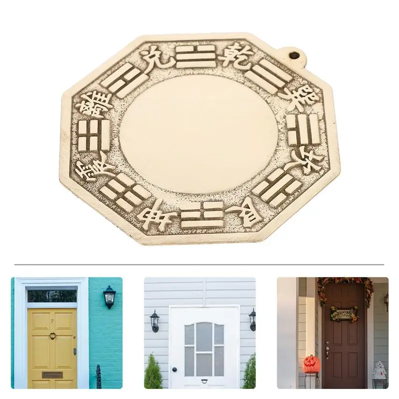 Pure Copper Bagua Mirror Feng Shui Ornaments Convex Exorcise Evil Town House Crafts Pure Gossip Mirror Convex Mirror Ornament