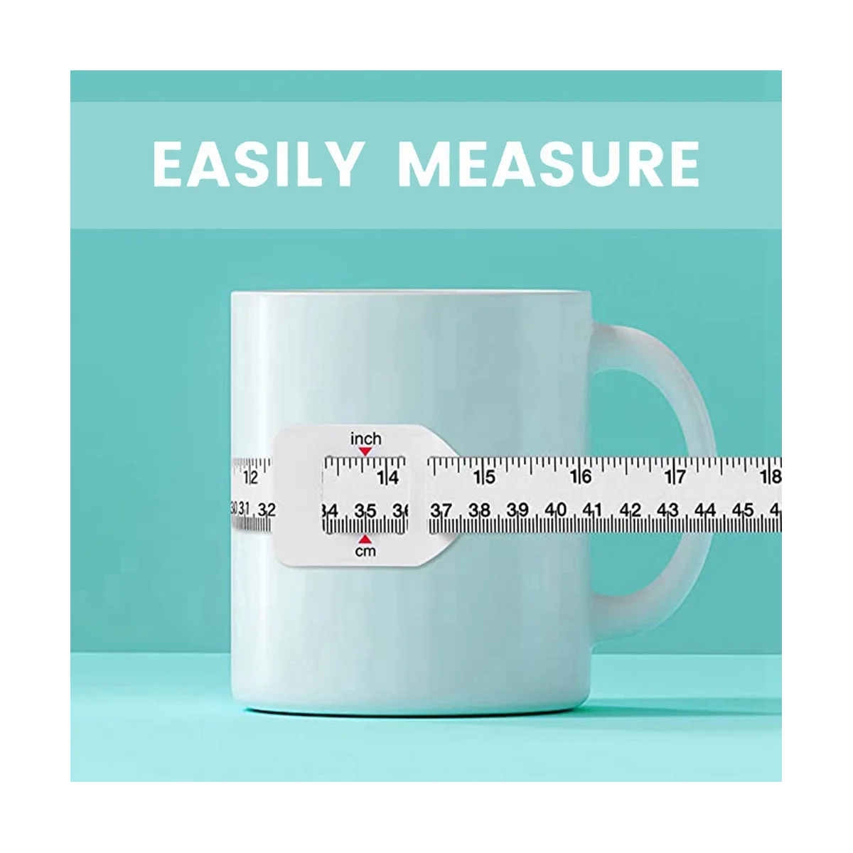 3-Pack Width Measurer to Measure Circumference of Cups, Mugs, Glass Jars and Drinking Glasses DIY Crafts Maker