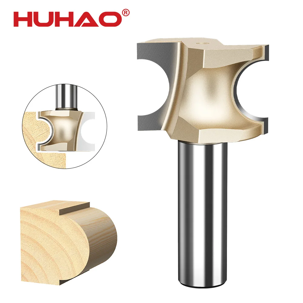 HUHAO Half Round Bead Router Bit Set 1/2