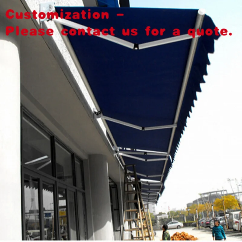 custom.OEM Large Outdoor Retractable caravan 270 Awning Tent Outdoor Canopy Full Cassette Motorized Patio Awning