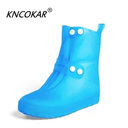 Waterproof Shoe Covers A Variety Of Color Quality Non-slip Rain Shoes Cover For Men Women Shoes Elastic Reusable Rain Boots