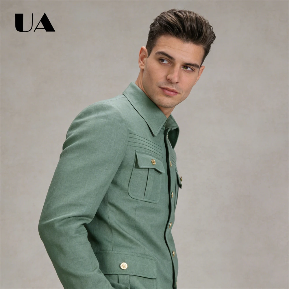 ชุดสูทสองชิ้นสำหรับงานเลี้ยง ไซส์ XXS-4XL ชุดสูทผู้ชายสำหรับงานแต่งงาน ชุดเจ้าบ่าว ชุดเพื่อนเจ้าบ่าว ชุดสูททางการมีกระเป๋า