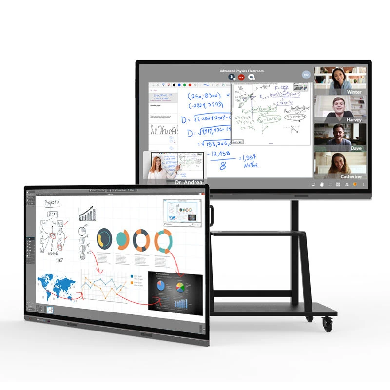 

Бесплатный образец 4k 85 "75 Smart TV доска Интерактивная доска для конференц-системы/обучения в классе