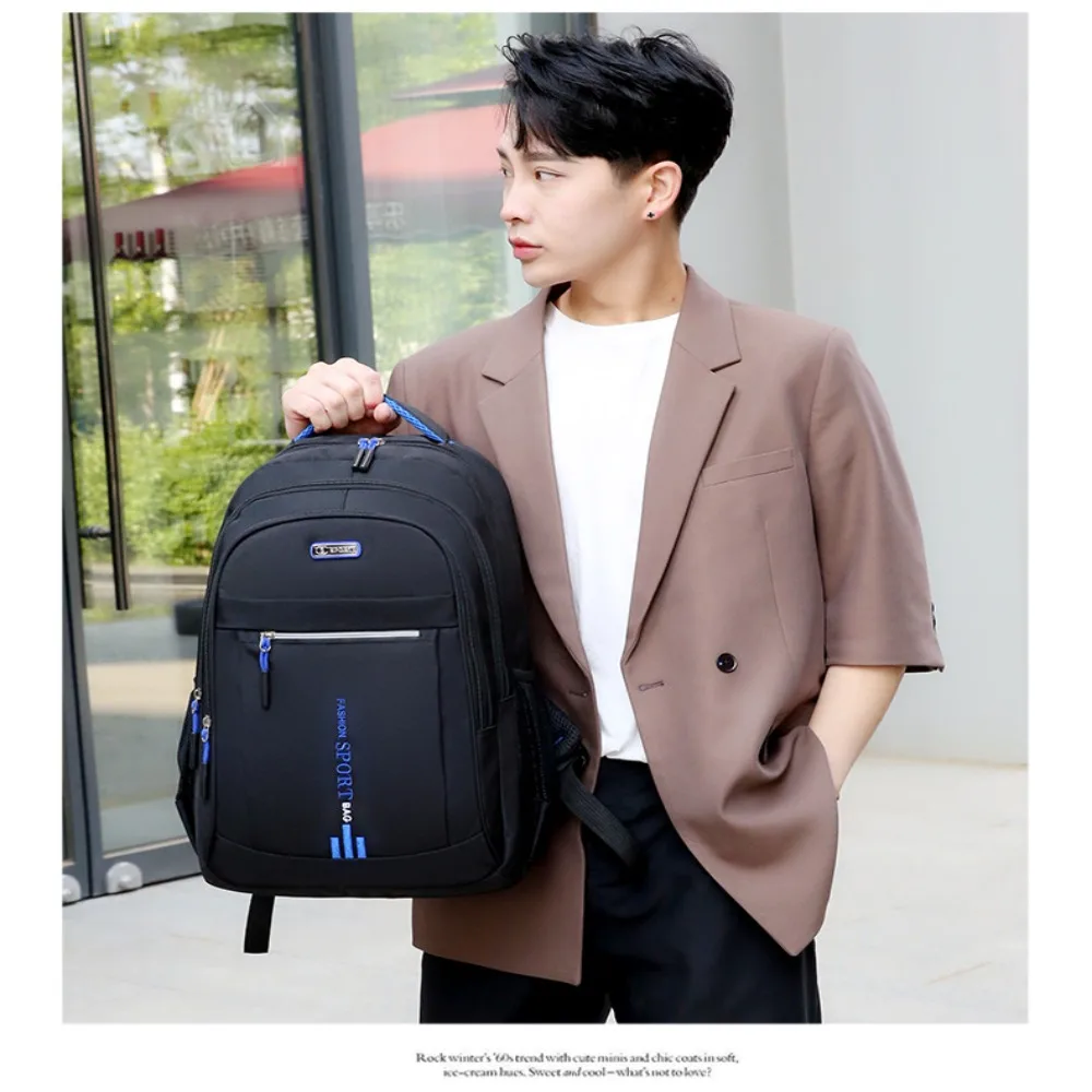 Oxford Waterproof Rucksack Men\'s Backpacks Business Computer Bag Casual Travel Backpack Senior High School Student Schoolbag