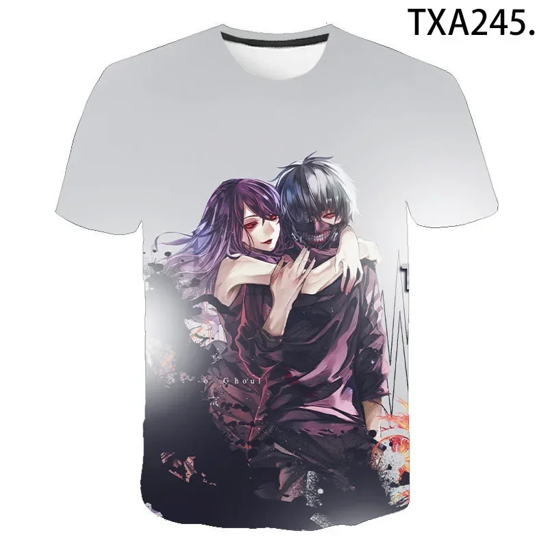 2024 new  Anime Tokyo Ghoul  3D T-Shirt  Men Women   Cool Tops  Summer Fashion Casual Tees T Shirt Oversized T Shirt