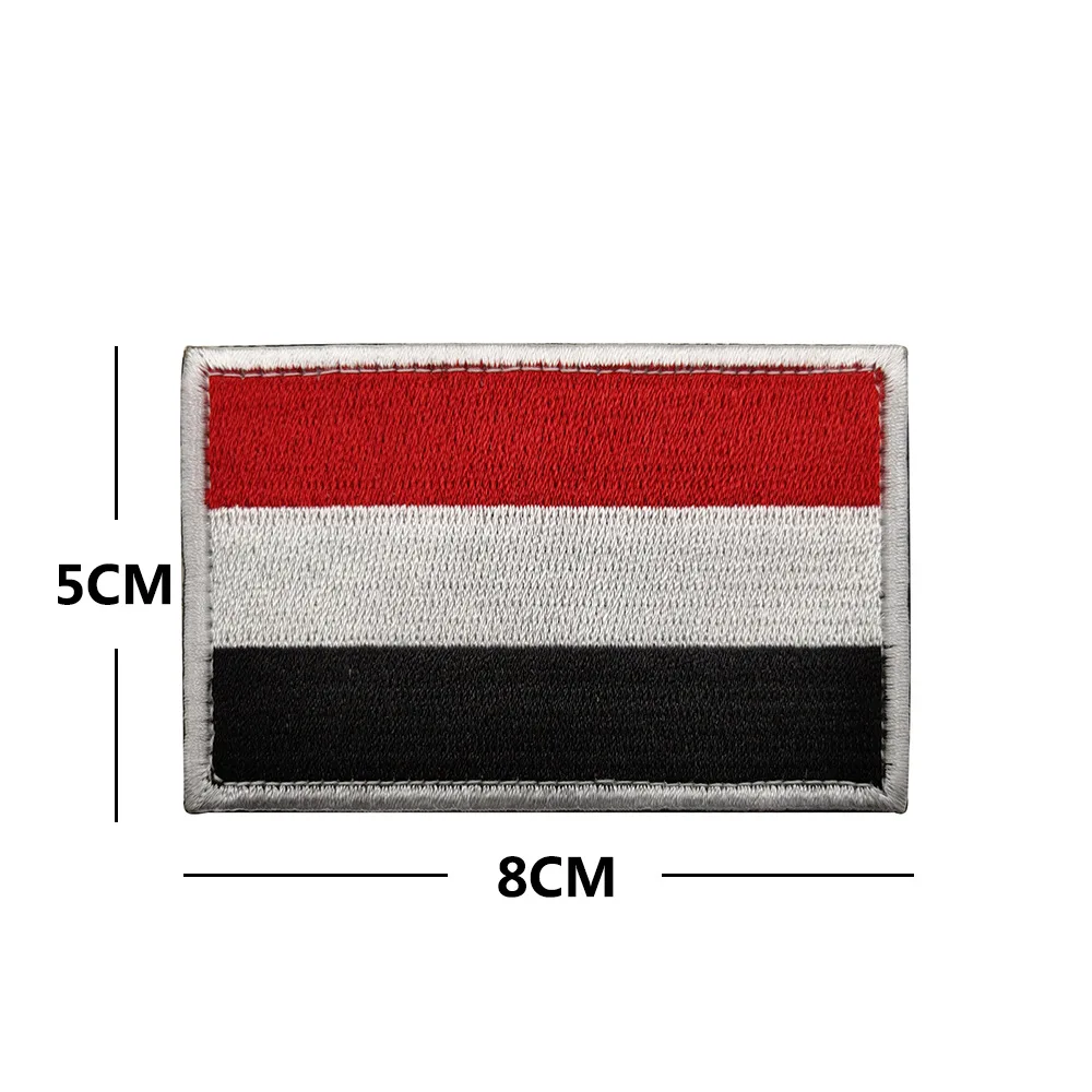 Asian flag badges wholesale embroidered magic patch armband cloth label Saudi Israel