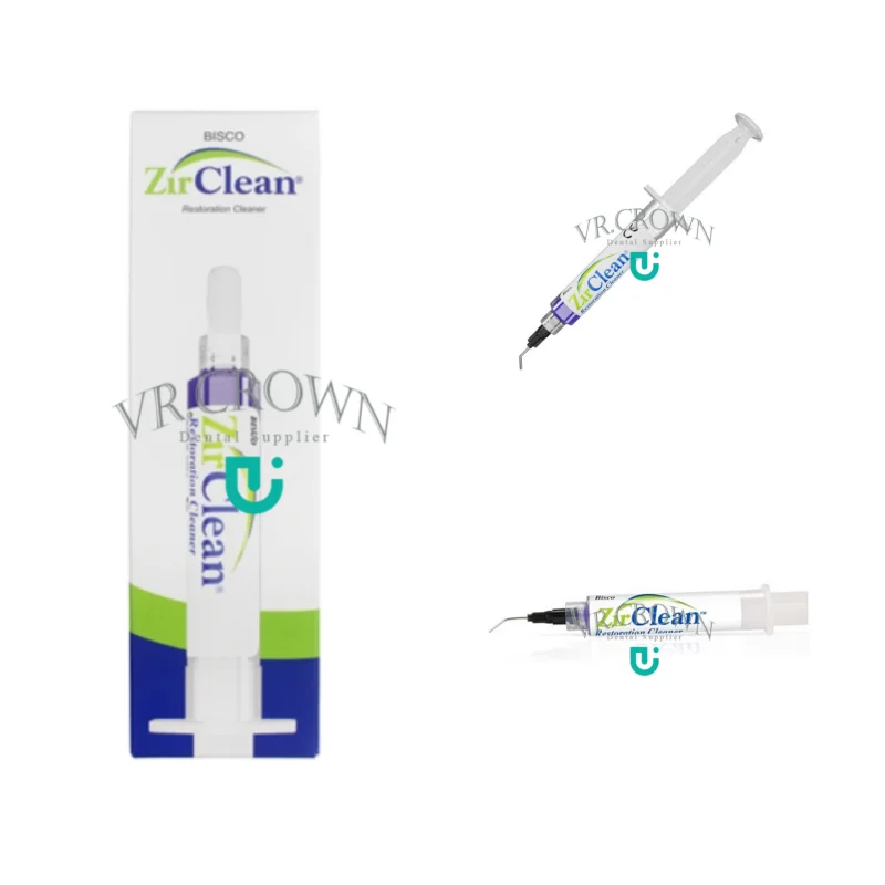 B-7351P BISCO ZirClean ® Gel nettoyant pour seringue pour un nettoyage non abrasif des surfaces de liaison de la zircone après essai intra-oral