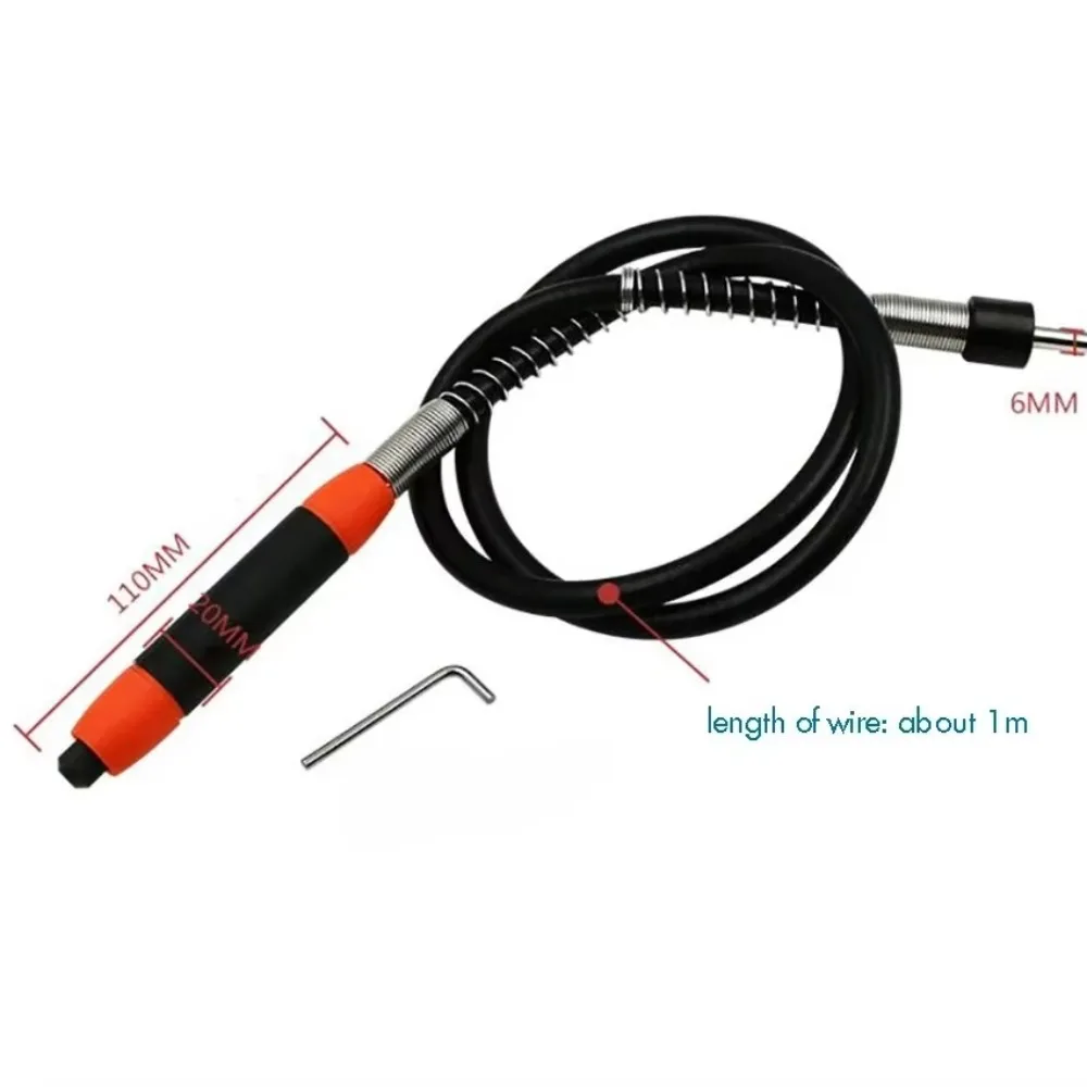

Accesorio herramienta rotativa eje Flexible con agarre cómodo, 1M largo, grabador, eje pulido para grabado Metal,