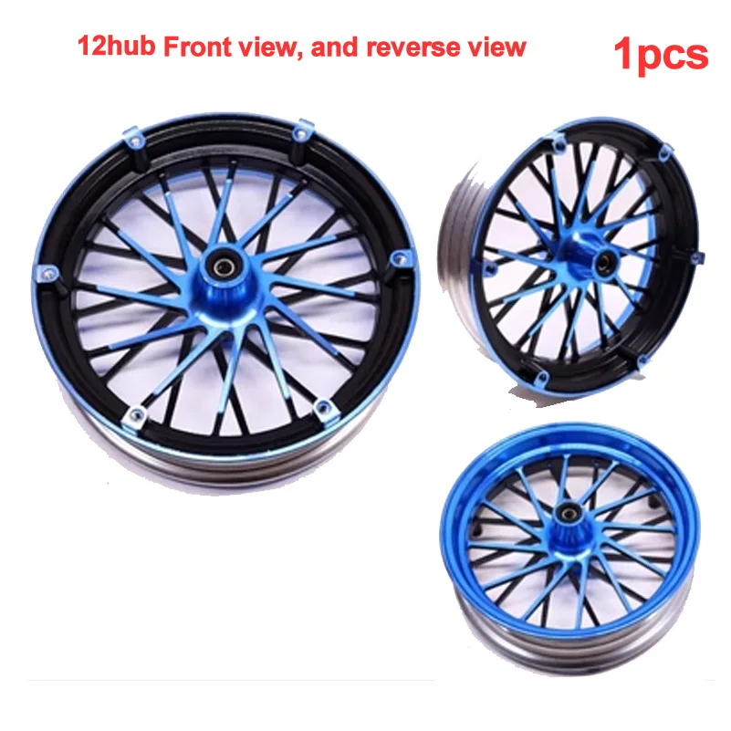 12 inch front wheel hub electroplated for Little Monkey Ghost Fire  Bull Battle Speed RSZ  Turtle Fuxi