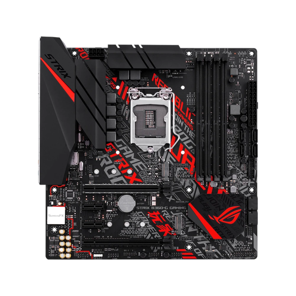 Imagem -02 - Usado Asus Rog Strix B360-g Gaming Chipconjunto B360 Soquete Lga 1151 para 8th 9th Gen Core Matx Form Factor 4x Ddr4